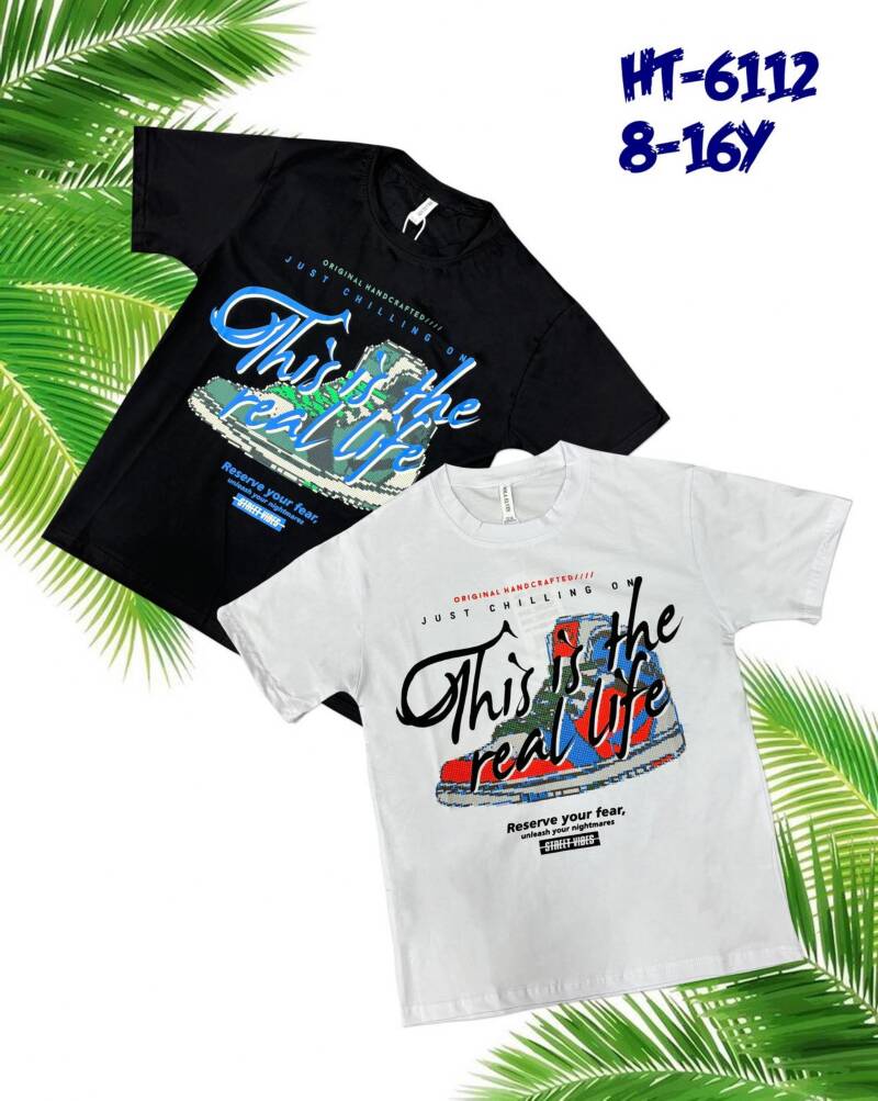 Bluzka chłopięce. Roz 8-16. 1 Kolor Paczka 5 szt. 1